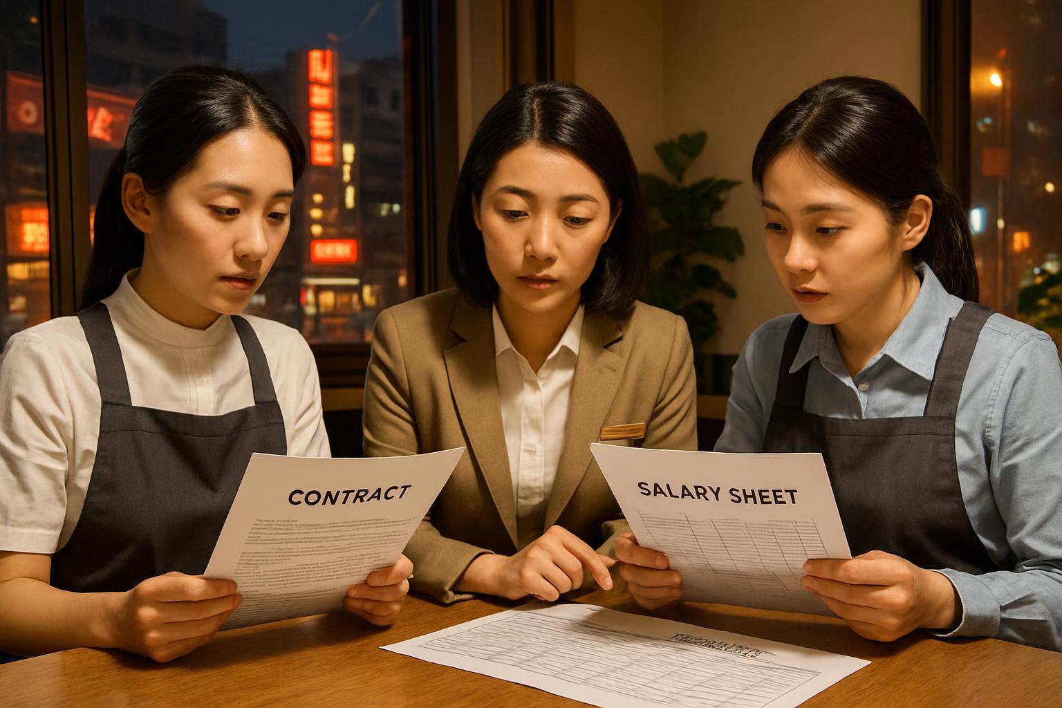 了解酒店工作者的工作權益與自我保護重點 女性檢視酒店工作契約與薪資表