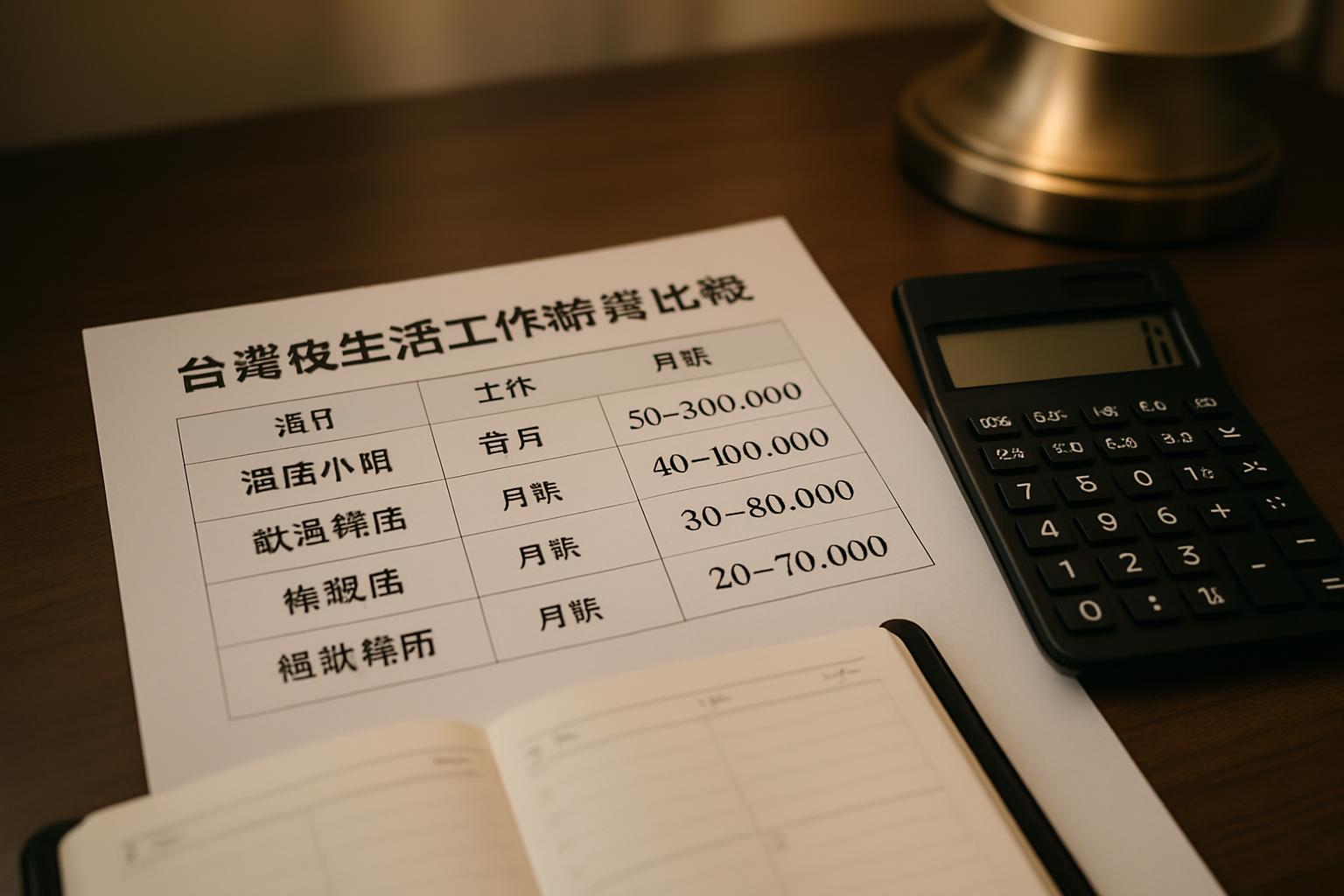 酒店薪資結構比較解析:不同班別與店型的待遇差異 酒店薪資結構與班別比較示意圖