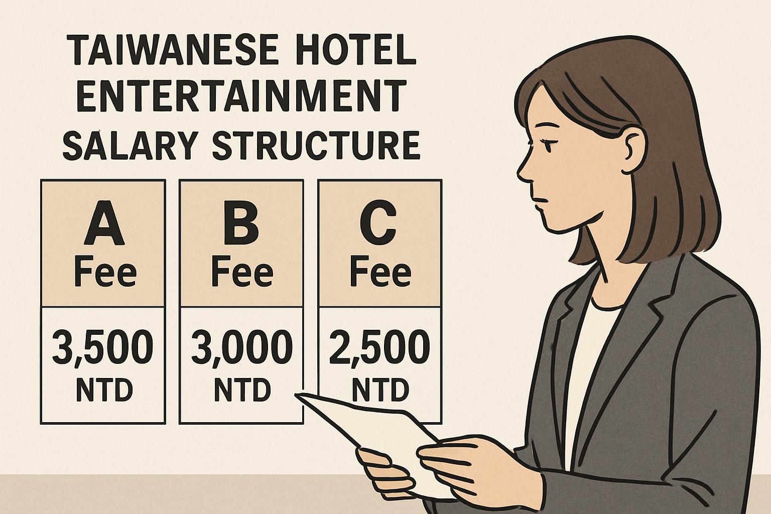 A費、B費、C費全解析:酒店薪資分類與實際行情 酒店薪資分類A費B費C費比較圖